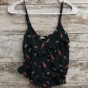 tropical parrot tank top